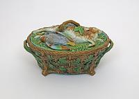 A Minton Majolica game tureen and cover with liner, date code 1877.jpg